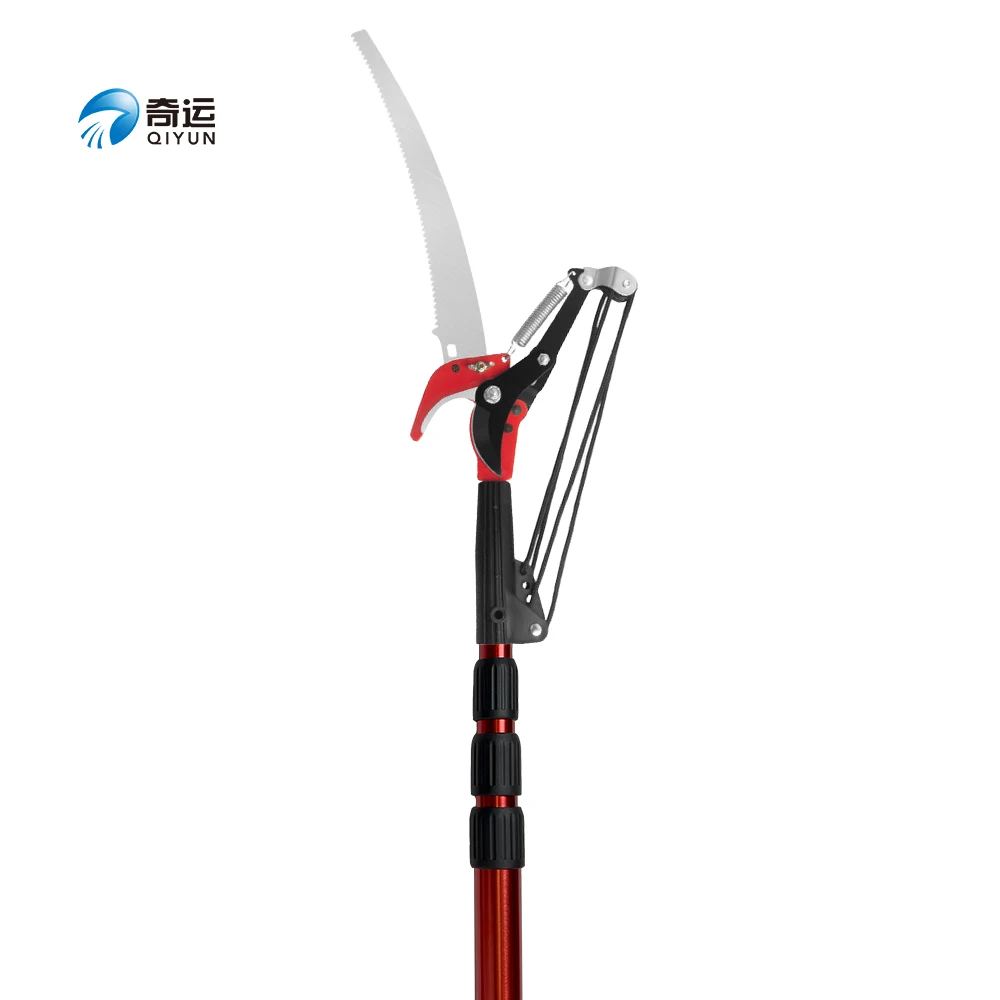 Qiyun High Quality Pole Saws For Tree Trimming Carbon Fiber Telescopic Tree Pruner Telescopic Pole Saw