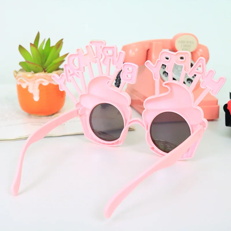 2013 Cute children sunglasses funny photography props party decorations birthday pink glasses