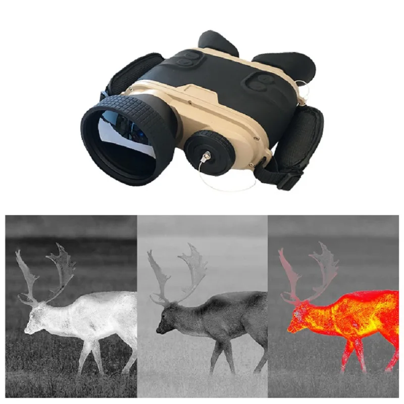 384x288 17um long range telescope thermal binoculars night vision Binoculars with laser rangefinder