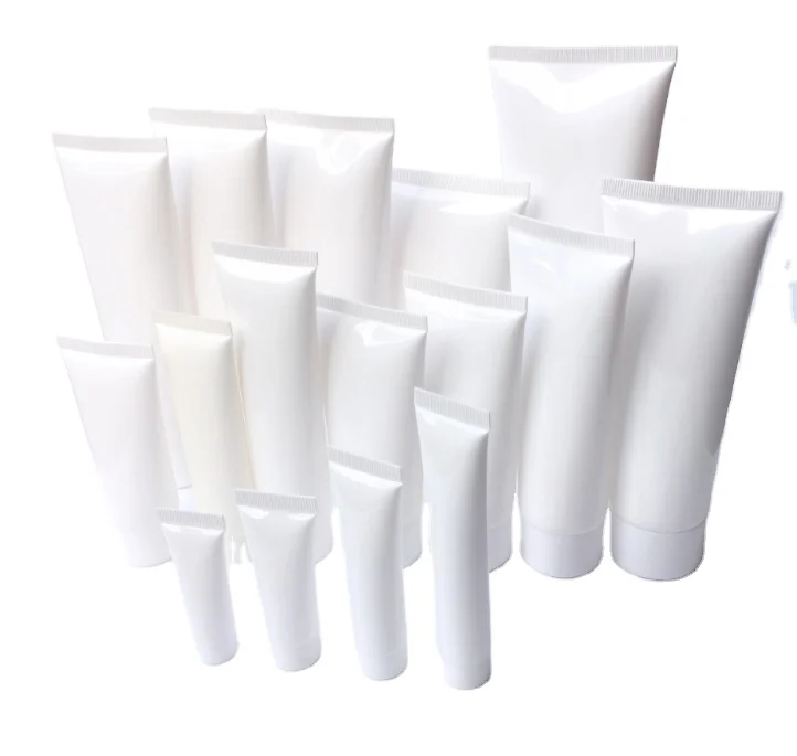 Белая экструдированная трубка различной емкости косметический шланг для мытья лица молока мягкая бутылка