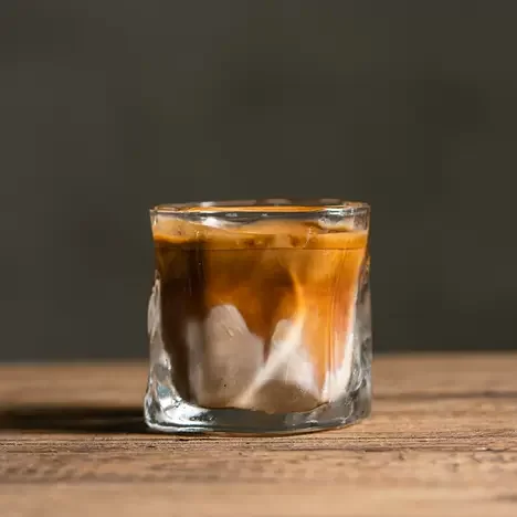 2024 New Design 200ml Creative Color Glass Tea Drinking Twist Cup Coffee Breakfast Milk glass small Irregular Twisted