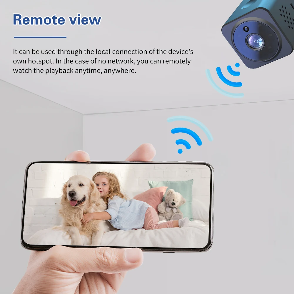 Оптовая продажа двусторонний домофон 1080P Smart Mini Wifi Camera Ip обнаружения движения Беспроводная сетевая камера