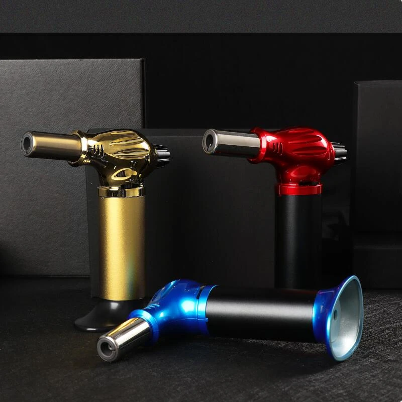 GF906 OEM brass cigar butane torch adjustable flame chef torch gas hookah lighters bulk