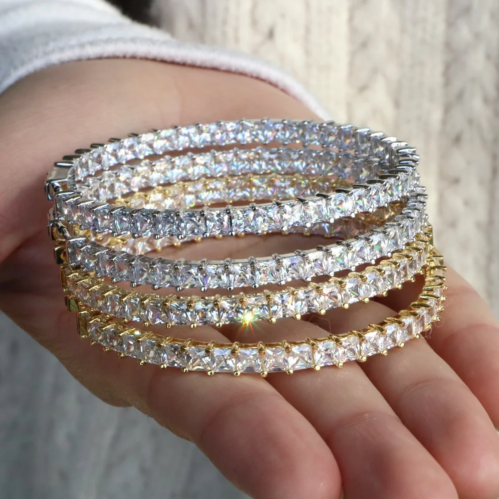 AAAAA+ Shiny Rhinestone Eight Hearts Eight Arrow Genstone Big Earrings for Women