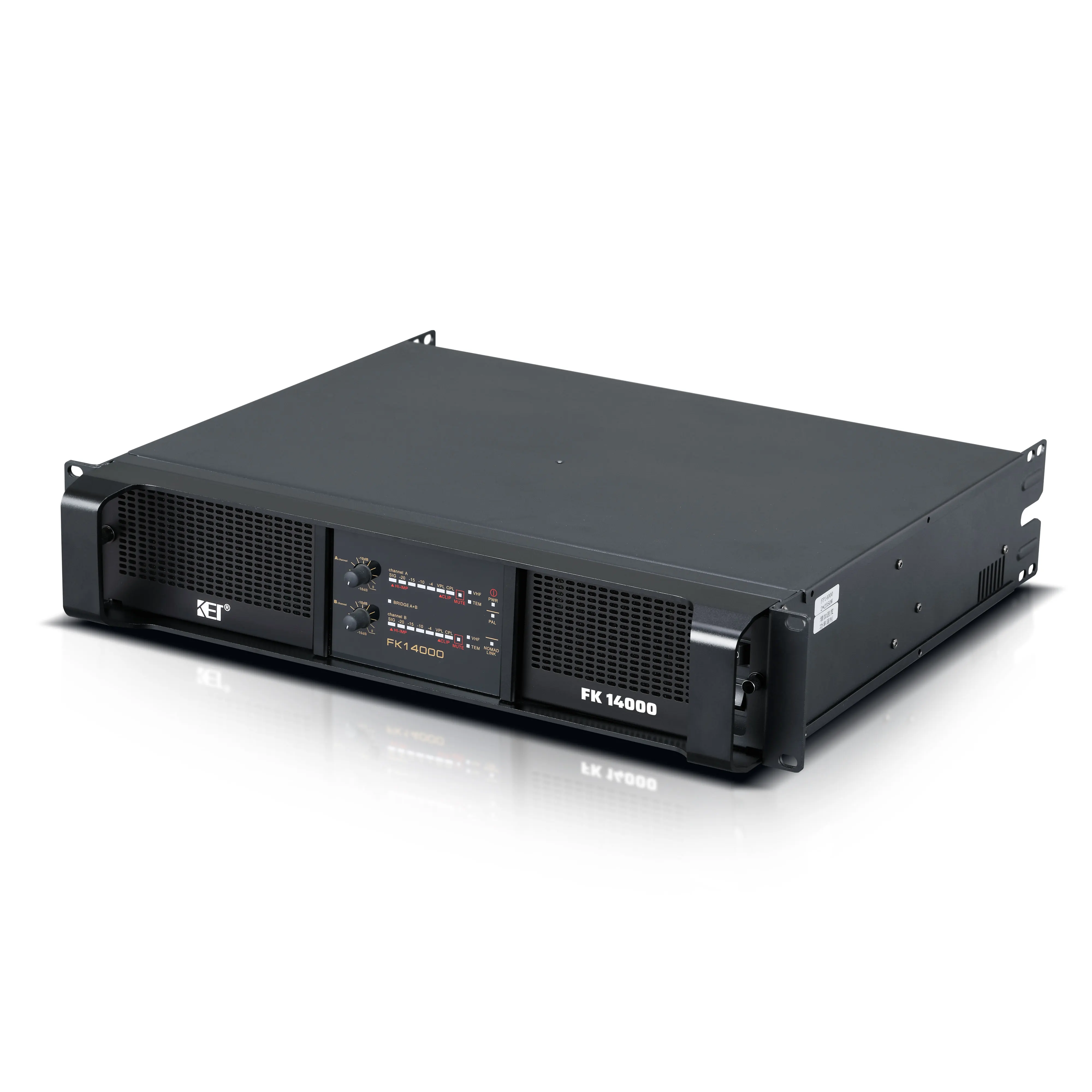 Профессиональный 2-канальный усилитель мощности KET FK14000 2*2350 Вт для линейного массива звукового оборудования
