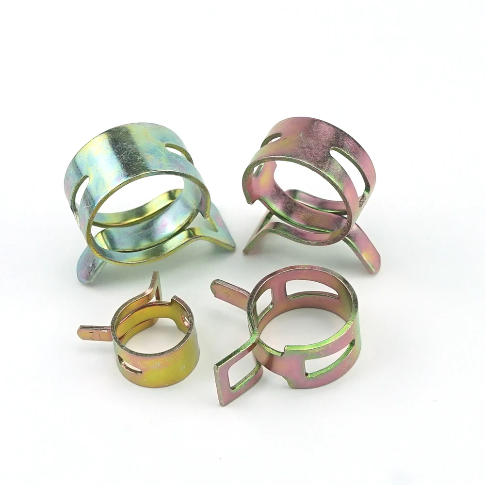 Whole Sale Spring Band Hose Clamps Color Zinc  Silicone Vacuum Hose Action Pipe Clamp