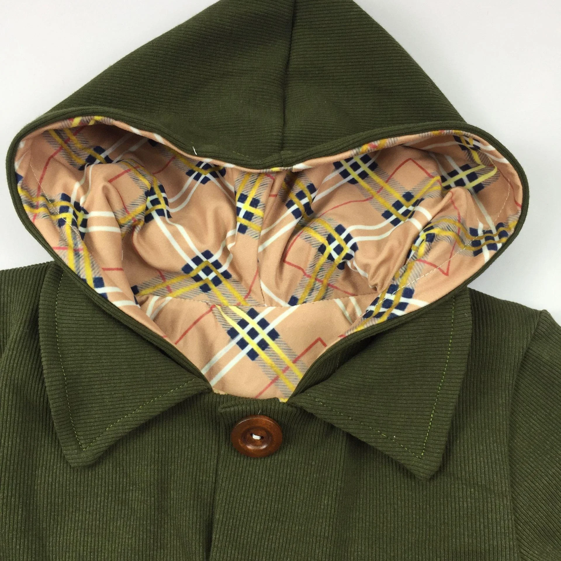 
RTS Fall/Winter Wholesale Jacket Infant Kids Baby Girls Kids Match Lining Hooded Button Hoodie Tops Clothes Coat 