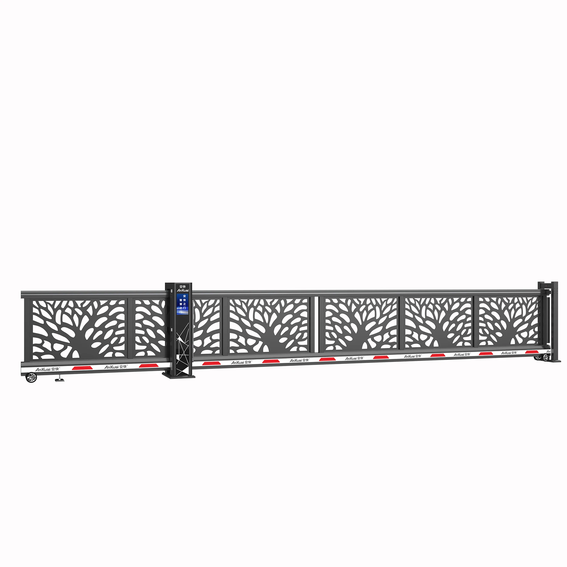 Ankuai Heavy Duty Sliding Gate Industrial Electric Suspension Sliding Door Main Gate