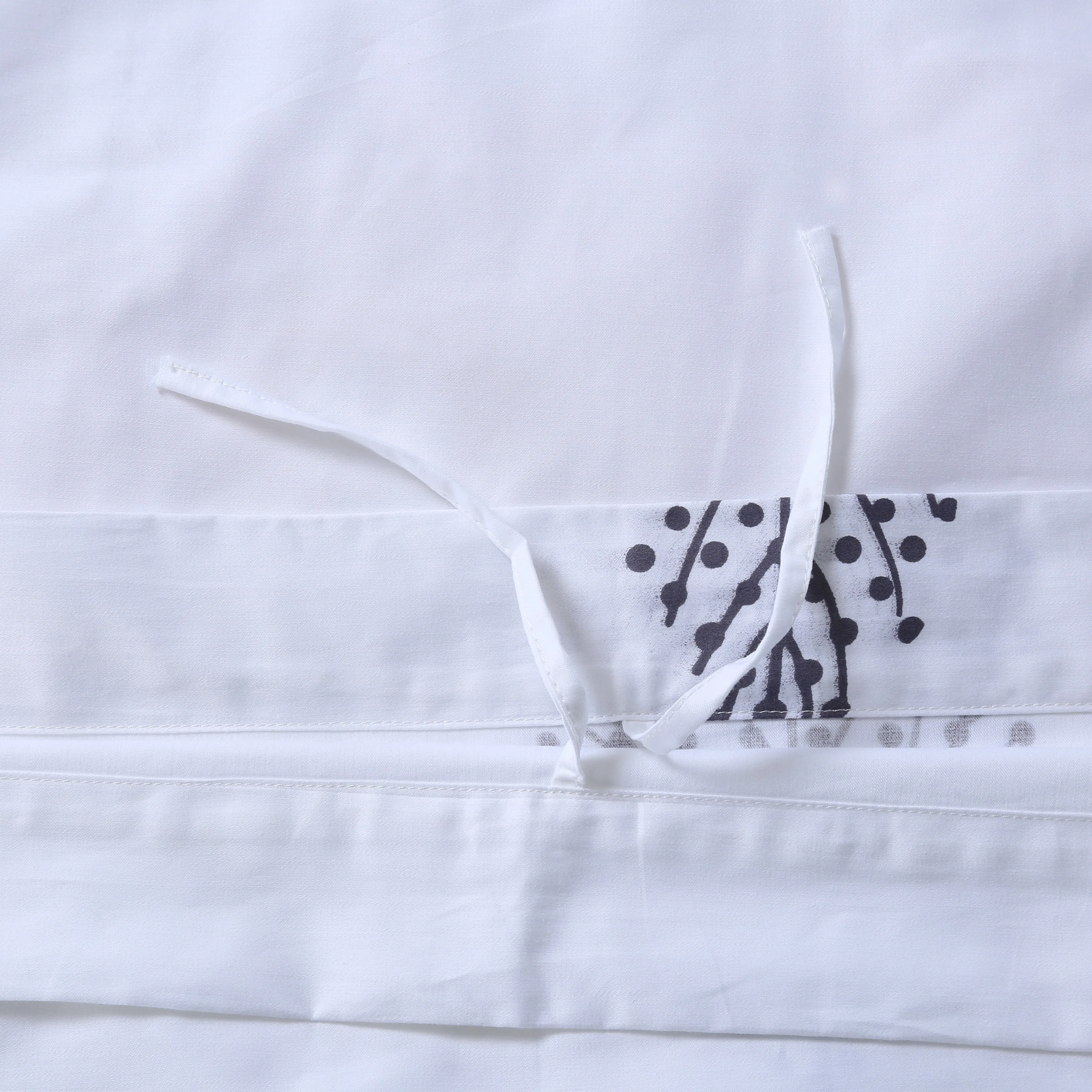 White plain 4pcs luxury bedding set 100% cotton hotel bed linen