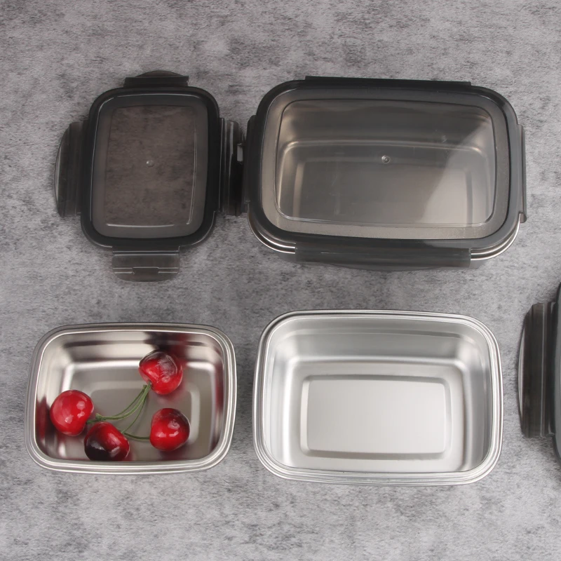 High Quality Stainless Steel Food Container Set Bento Lunch Box Storage Meal Prep Containers