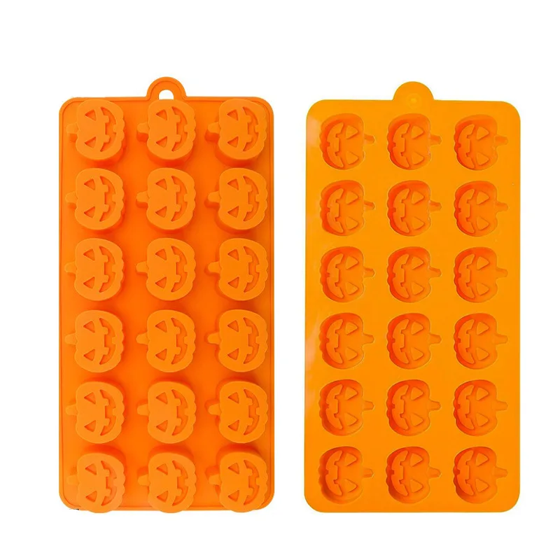 Diverse Halloween Candy Cookie Chocolate Mold Pumpkin Wizard Hat Ghost Bat Baking Mould Silicone Halloween Cake Tray Molds