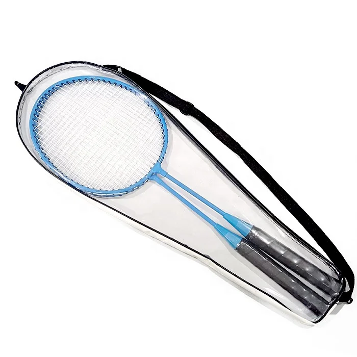 High Quality Custom Color Steel Alloy Kids Badminton Racket Set with Cover