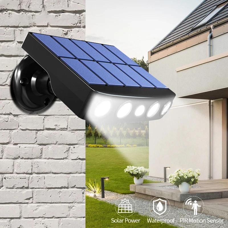 New Solar Light Outdoor Motion Sensor Waterproof Garden Wall Light Outdoor Lighting Induction Monitoring Street Lamp