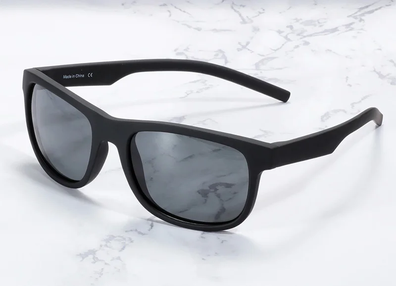 Hot Selling TR90 Sport Polarized Sunglasses for Men Driver Driving Shades Classic Square Mirror Uv400 Protection Sun Glasses