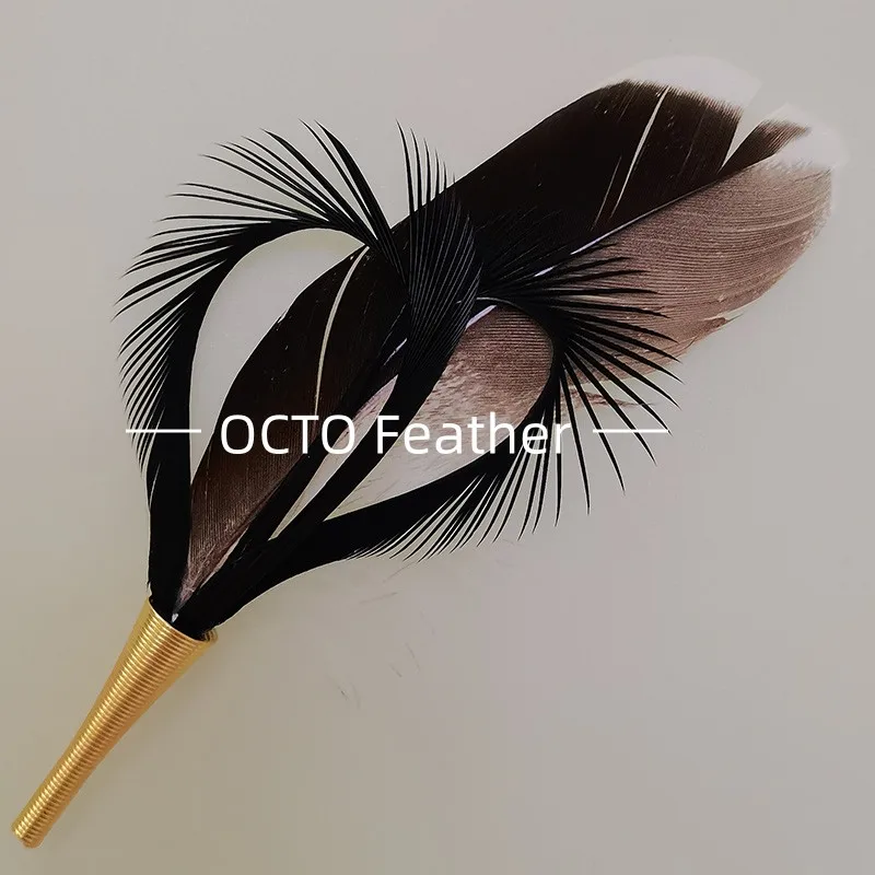 Luxury Decorative High Quality Goose Duck Guinea Feather Trim For Fedora Hats Feather Picks