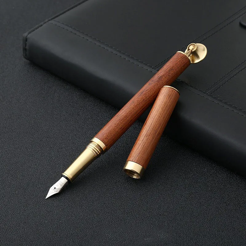 Ручка перьевая деревянная ручной работы, подарок для офиса