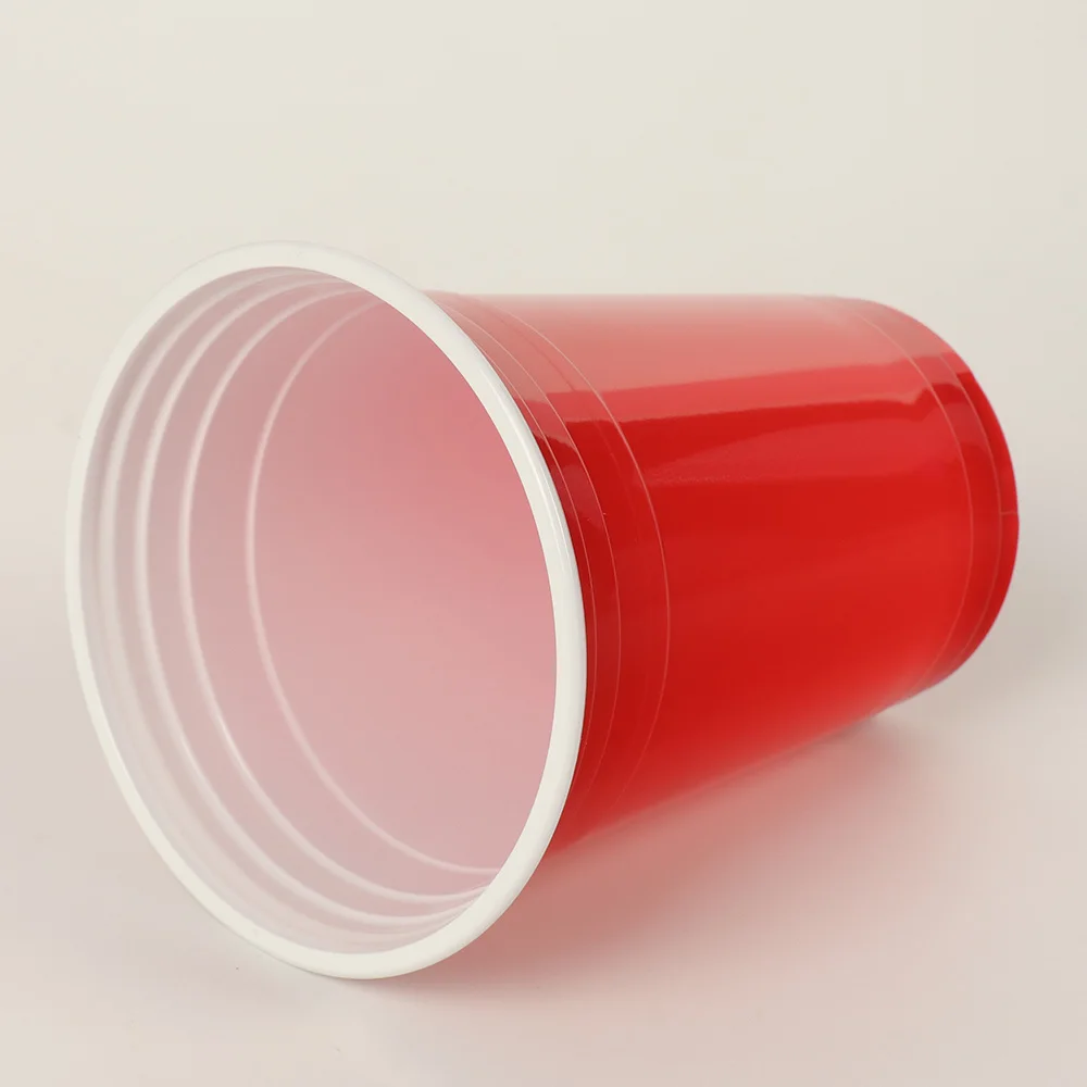 16oz Red party cups plastic shot glasses beer pong game plastic cups for drinking and playing