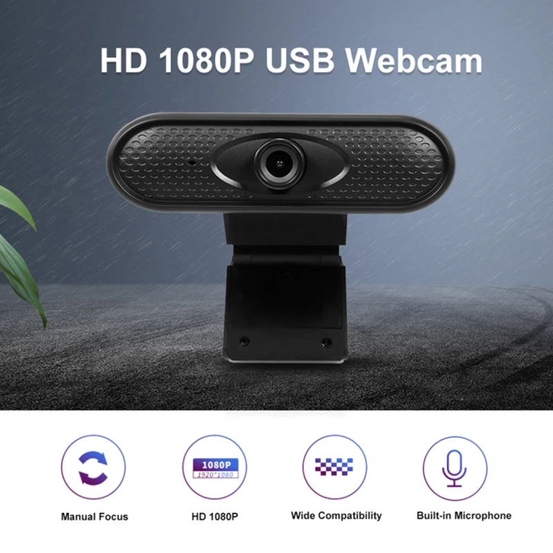 
Webcam 1080P Full HD Web Camera With Built-in Microphone USB Plug Web Cam For PC Computer Mac Laptop Desktop YouTube Skype Win10 