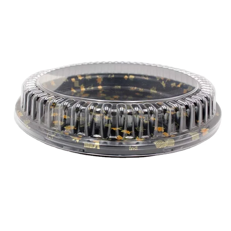 
Cheap price customized size biodegradable disposable round food trays plastic 