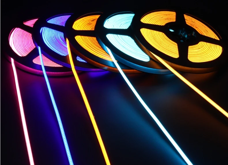 Wide Application RGB Multiple Color Optional Led Light DC12V Low Voltage Extra Long Warranty COB Led Strip Light