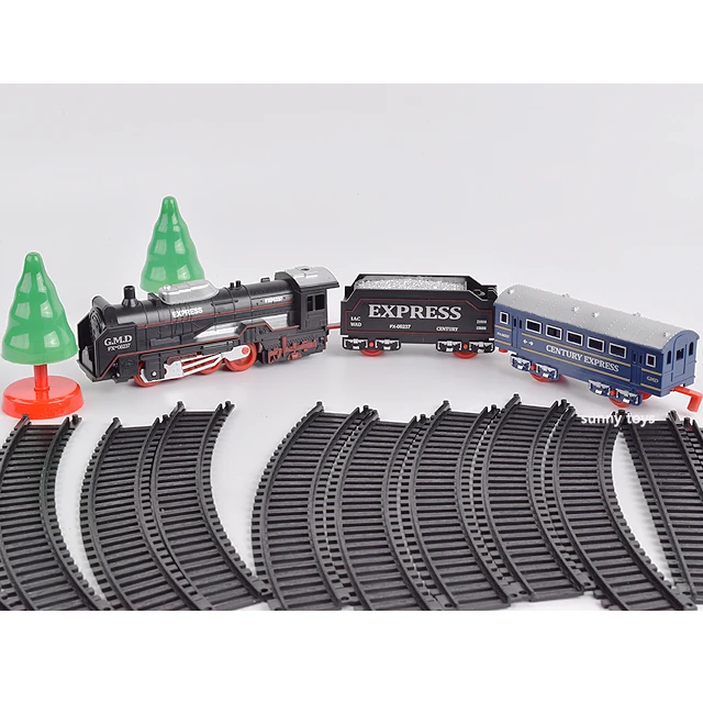 Most popular products kids classical electric toys railway track toys with light train toys for kids