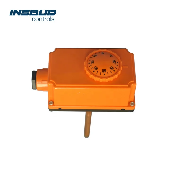 Immersion heating boiler thermostat for heater control