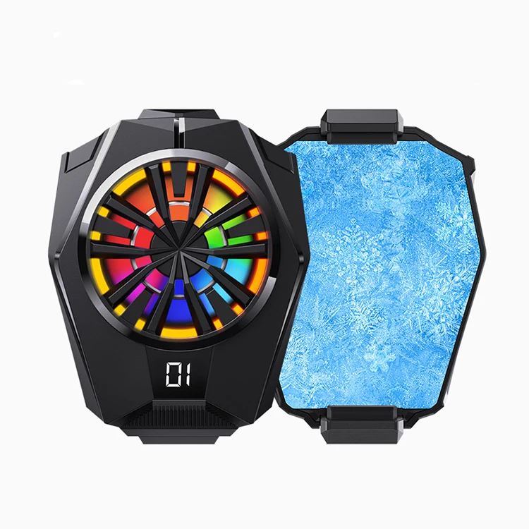 2022 Portable cooling gaming  wireless cell mobile phone cooler radiator fan fun cooler for phone