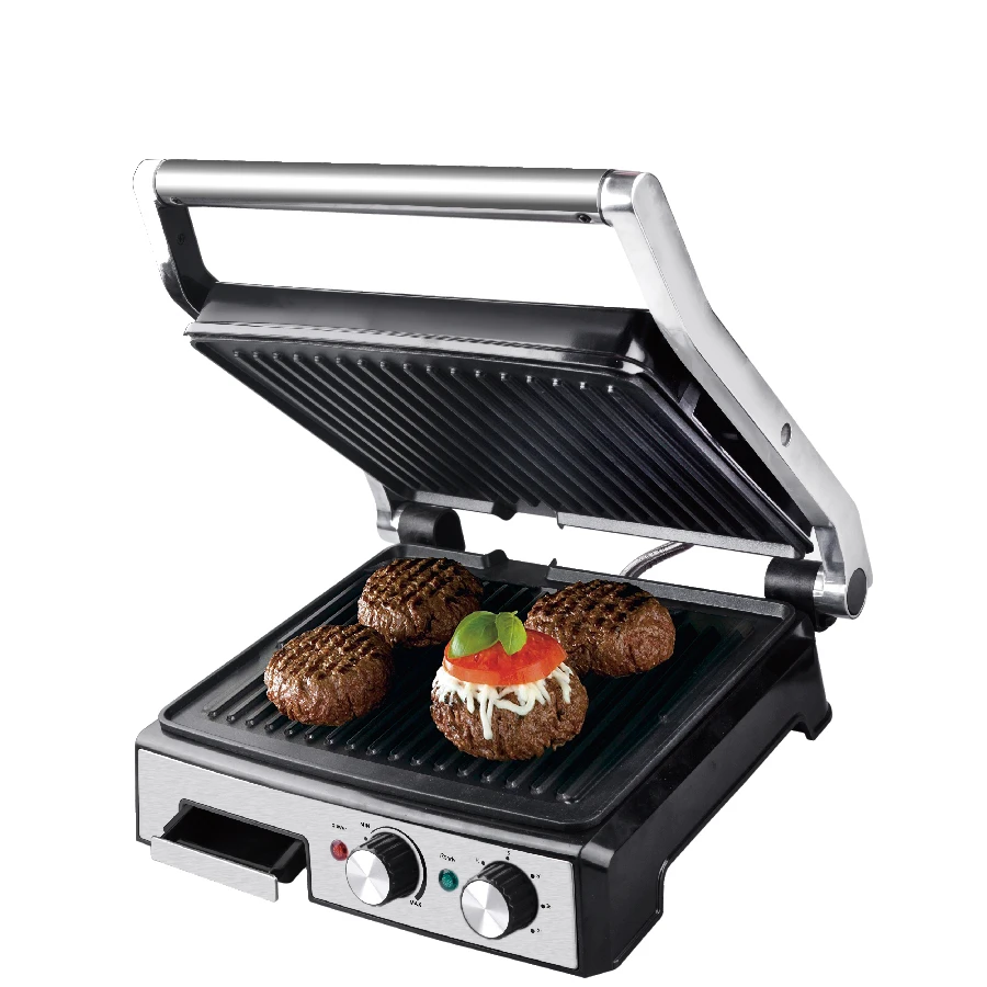 Household Cooking Non Stick Electric Grill Indoor Stainless Steel Smokeless Electric BBQ Grill