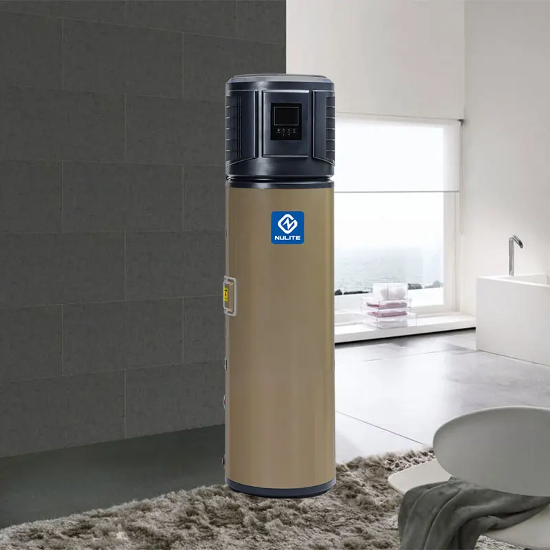 Household 150L 200L 250L 300L Air Source All In One Heat Pump Water Heaters With Enamel Water Tank