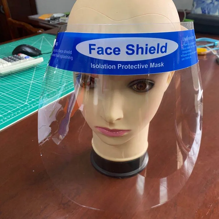  Простой многофункциональный противотуманный PE faceshields анти-пена-масляный-дымовой прозрачный защитный экран для лица +