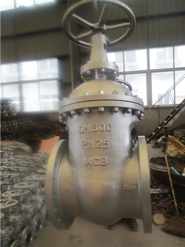 Большой Размер DN500 DIN колесная ручка задвижка для масла API/DIN150lb Wcb из углеродистой стали металлический задвижной клапан