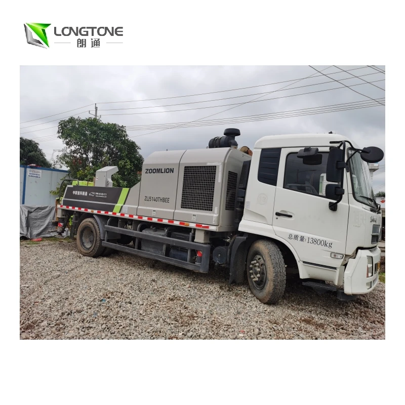 China low price new and used city concrete line pump small diesel mini line concrete pump 40cbm/h