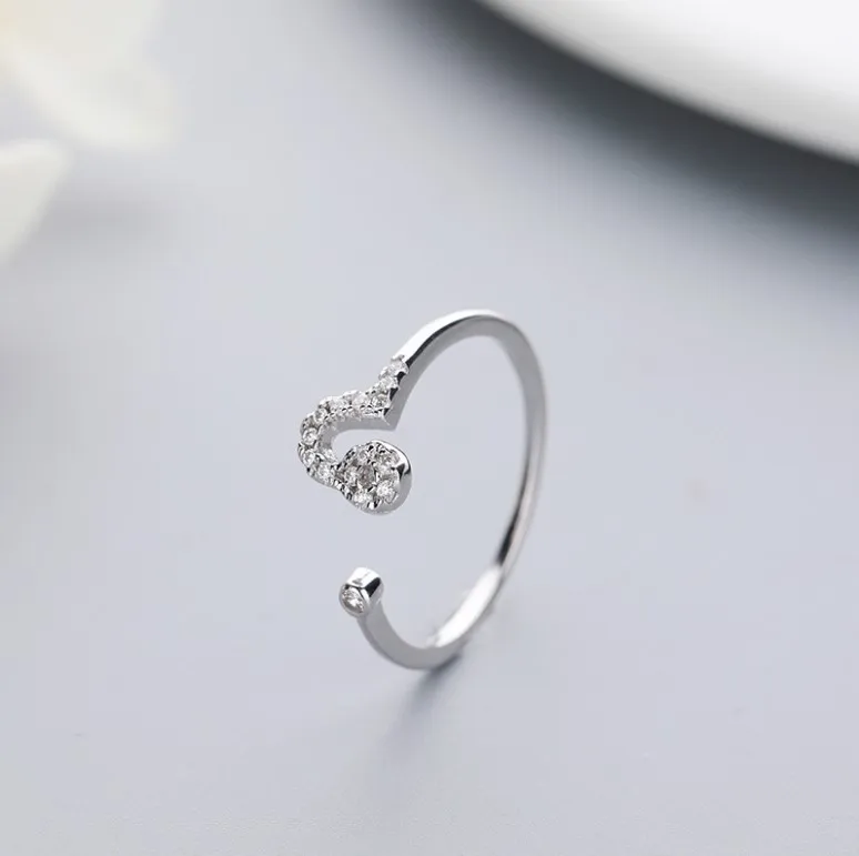 minimalist jewelry simple thin zodiac sign adjustable 925 sterling silver zodiac stackable ring