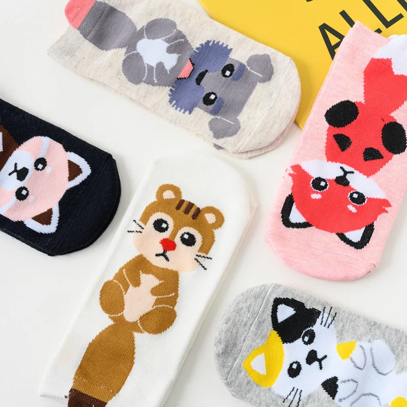YUELI  2020 new animal cute dog cartoon socks spring and summer  ankle socks