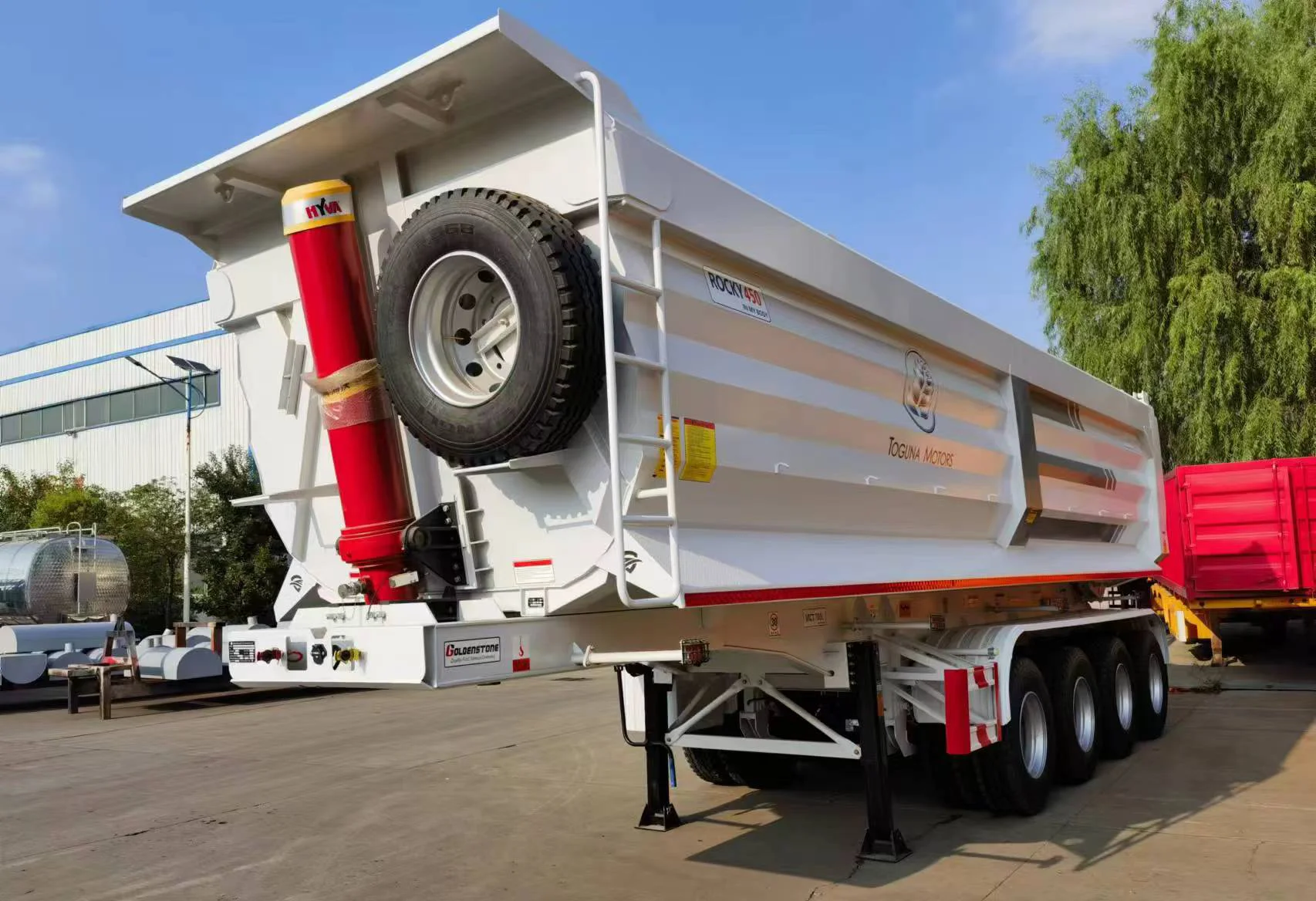 Factory direct sales, customization supported, global hot-selling 3-axle 4-axle rear-end dump semi-trailer truck trailer