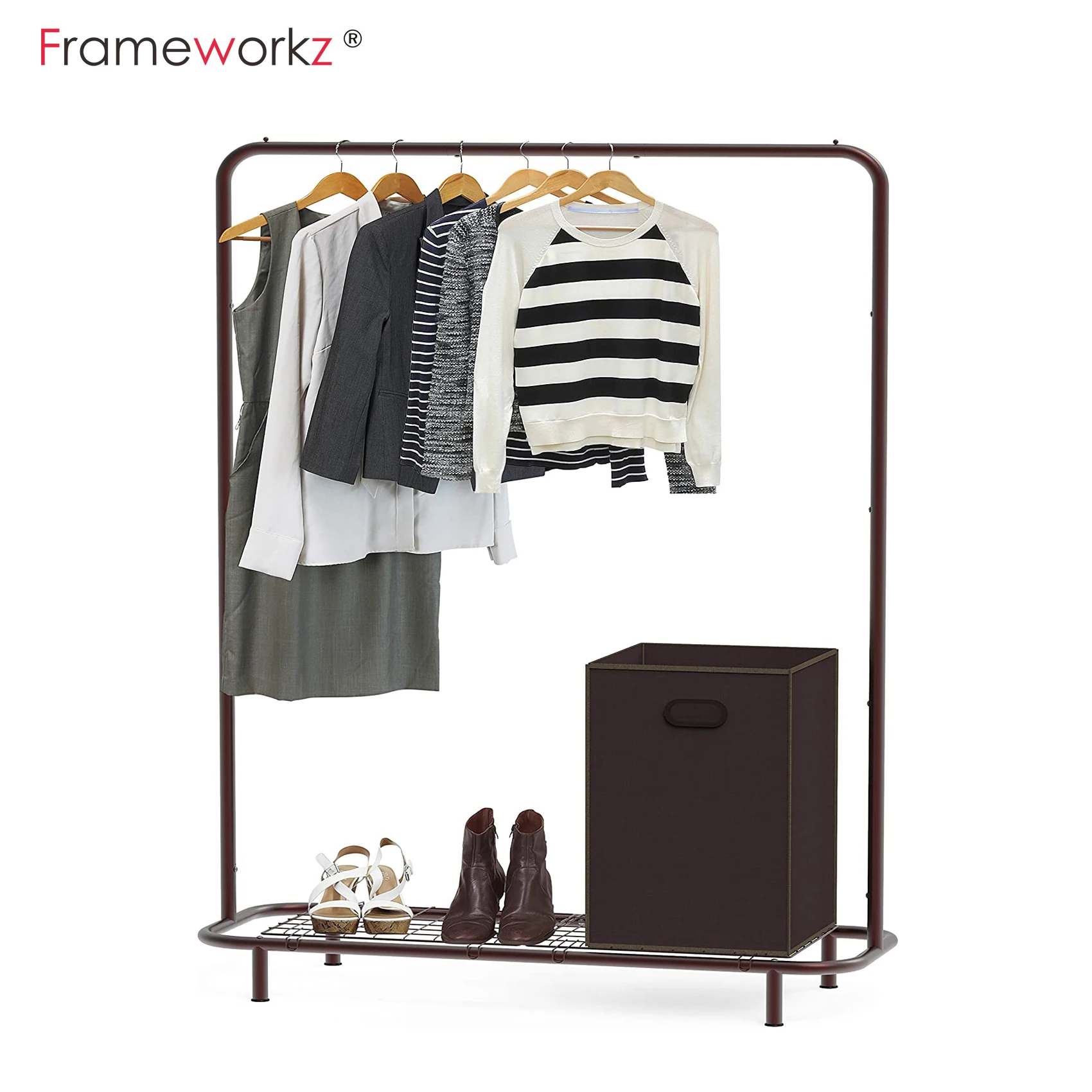 2 Tier Stand Hanger for Clothing Iron Hanger Stand