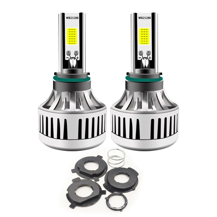 12V-24V 3 стороны COB Чип M3 плюс H4 H6 BA20D COB мотоцикла светодиодные лампы для передних фар мотоцикл светодиодные фары