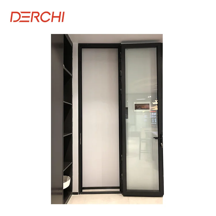 Waterproof exterior patio french exterior front door thermal break aluminum swing glass door