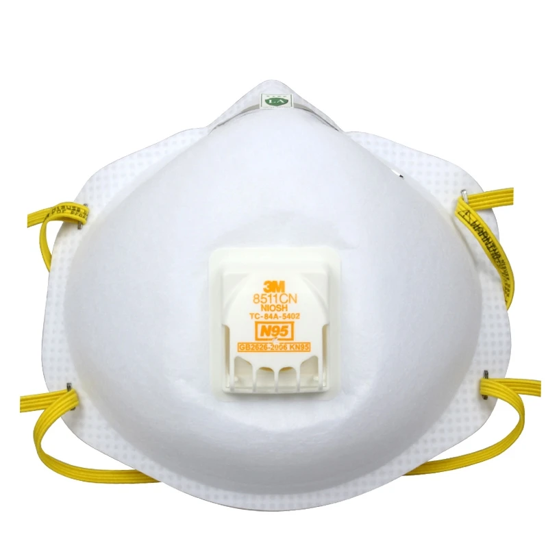 8511 kn 95 Respirator With Valve Filter Non Woven Respirator, 10PCS/BOX
