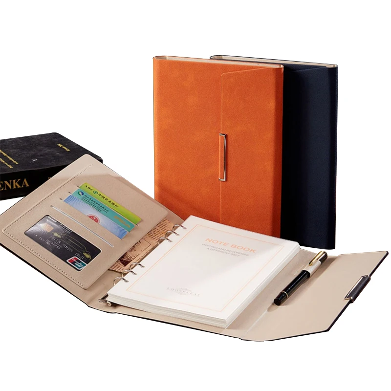 New Creative Three Fold A5 Color Changing PU Notepad Printed Logo Business Office Notebook