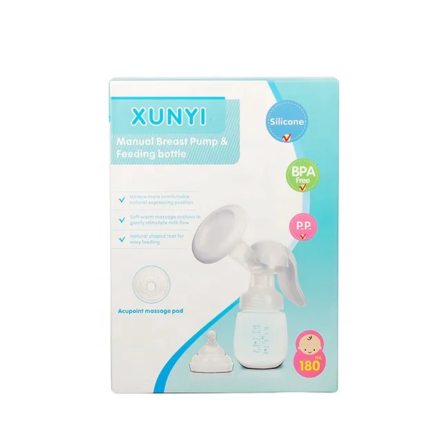 Manual BPA free silicone breast pump