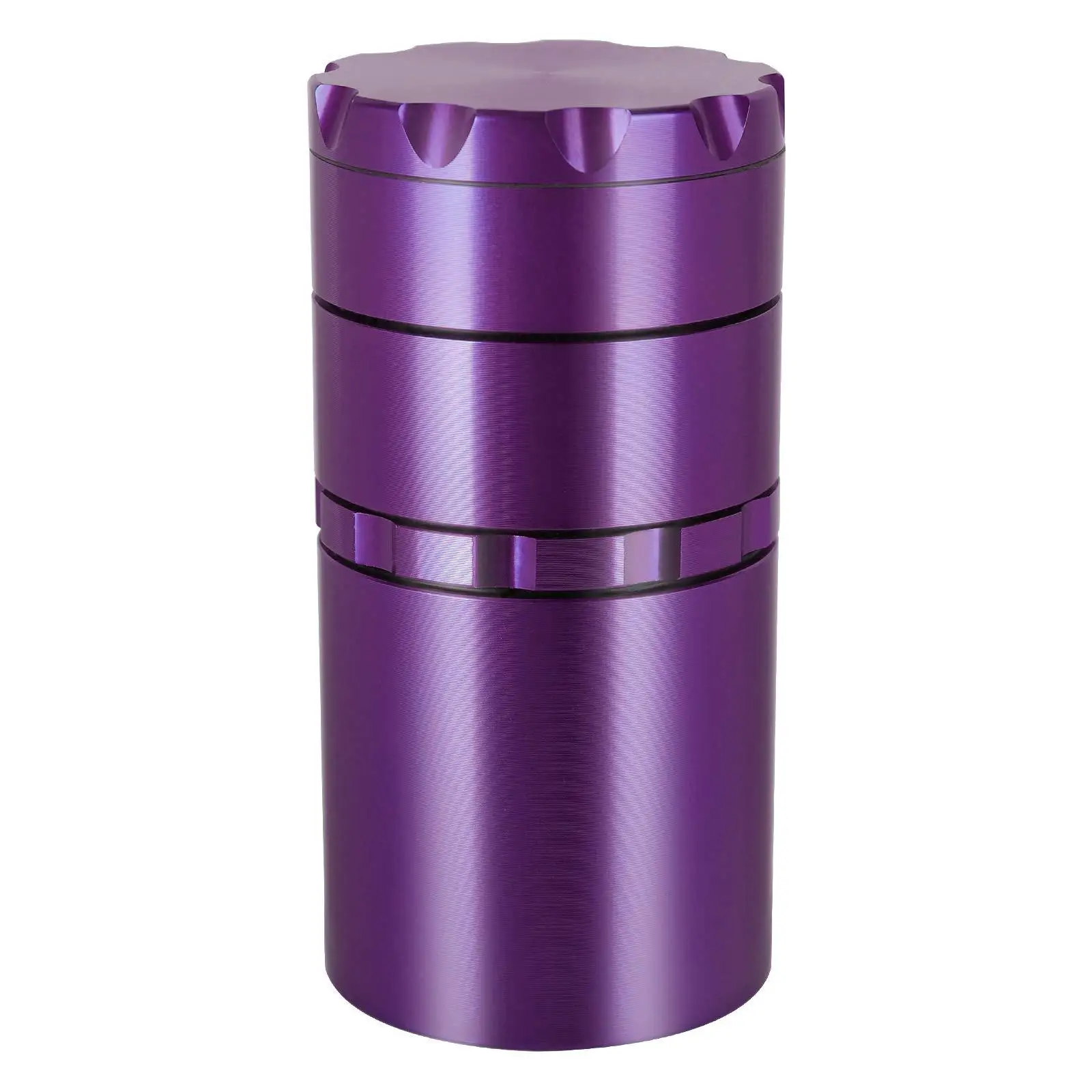 Custom Logo Aluminum Herb Grinder With Storage Jar One To More Kit Metal Tobacco Grinder