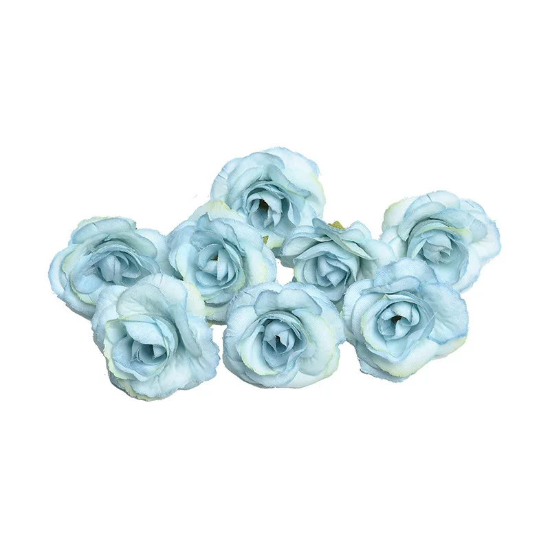 The flowers are decorated by hand DLY Multi color Tea Roses for wedding decoration wholesale