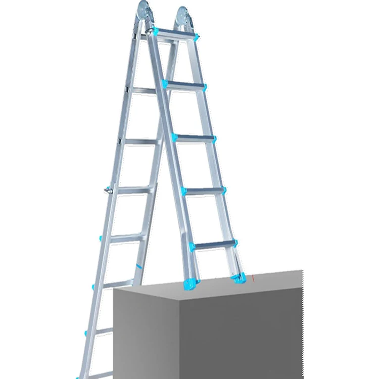 New Telescoping Multi Functional Retractable Ladder Aluminum Step Ladders Double Side Multipurpose ladders