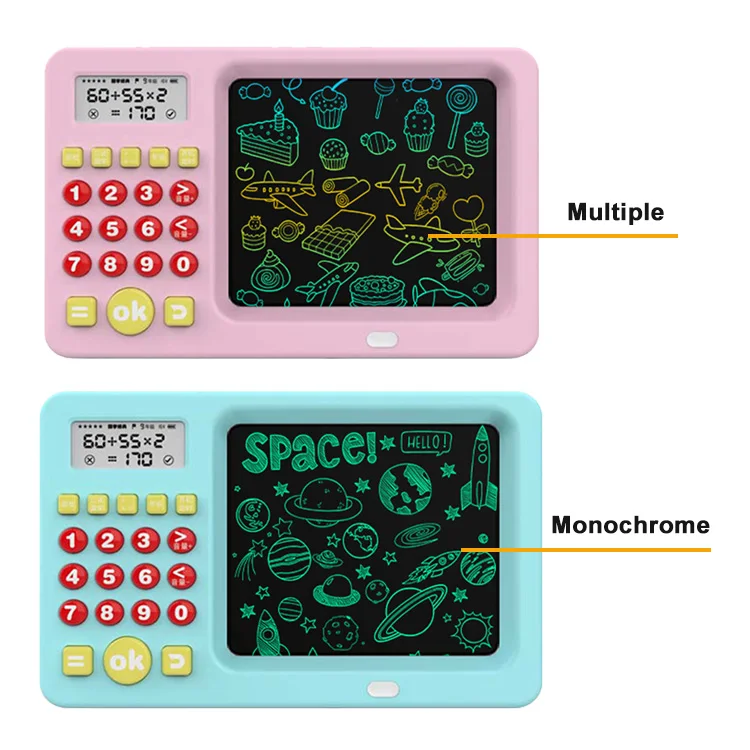 New Gift Toys 2 In 1 Kids Electronic Mental Arithmetic Balance Trainer Oral Math Counter Calculator LCD Writing Tablet