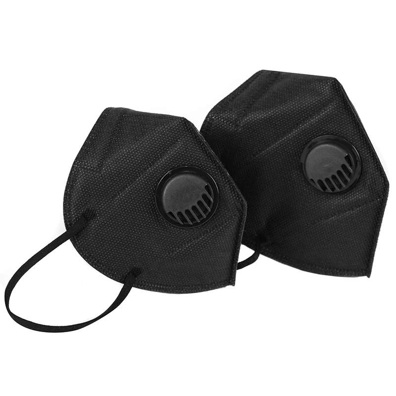 
Hot Product black ffp2 valve respirator mask face mask 6 ply disposable protective mask ffp2 