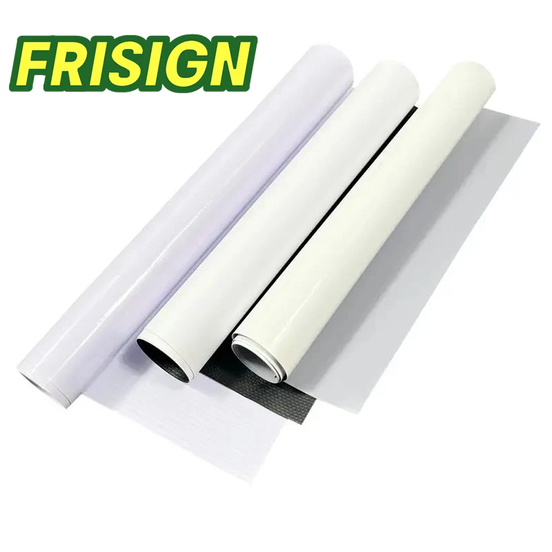 Wholesale Outdoor  PVC lona Flex Banner Roll Printing Advertising Poster Media Glossy Frontlit Banner 130Z 500*500D 440Gsm