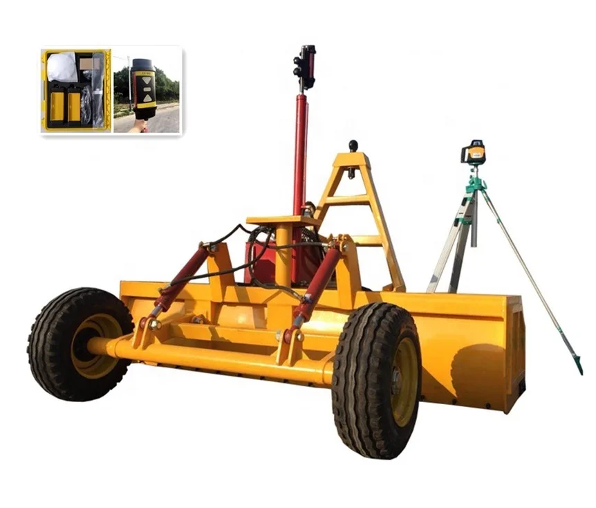 tractor accessories dual control laser land leveling scraper grader