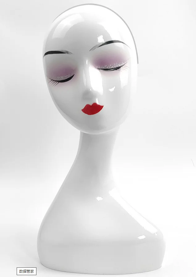 Abstract display hat and wig cheap plastic head mannequin