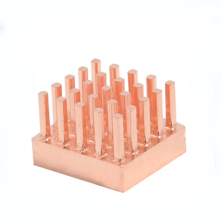 Pure copper shovel tooth radiator factory Water cooling fin Industrial control high-density tooth radiator